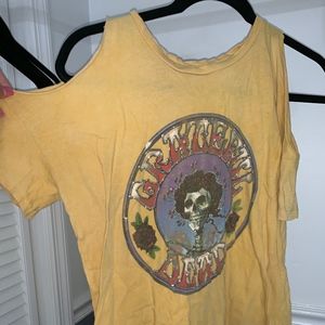open shoulder Grateful Dead T-shirt